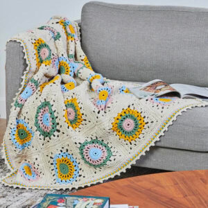 Manta para Sofá en Crochet Patrón Gratis