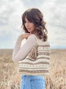 Cartera Niveles Stripes Patrón en Crochet Gratis