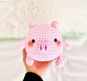 Cerdito Porky en Amigurumi Patrón Gratis