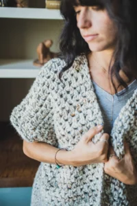 Chal Rústico Maya Patrón en Crochet Gratis