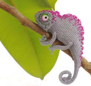 Camaleón Amigurumi Patrón PDF