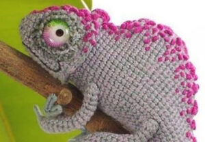 Camaleón Amigurumi Patrón Gratis paso a paso