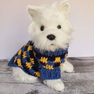 Acogedor Suéter para Perros Patrón en Crochet Gratis