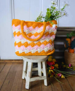Bolso Arlequín en Crochet Patrón Gratis