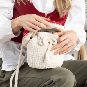 Bolso Champiñón de Felpa Patrón en Crochet Gratis