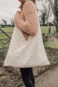 Bolso Estilo Japonés Patrón en Crochet Gratis