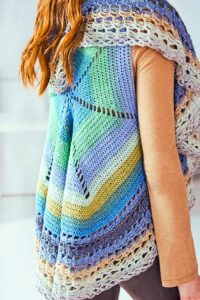 Chaleco Circular Primavera en Crochet Patrón Gratis