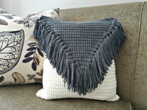 Cojín Poema Bohemio Patrón en Crochet Gratis