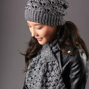 Conjunto de Gorro y Bufanda Amelia en Crochet Patrón Gratis