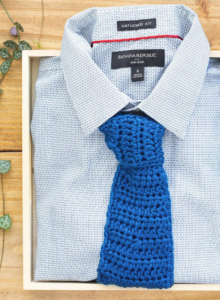 Corbata Clásica Patrón en Crochet Gratis