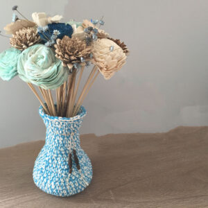 Florero Botánico Patrón en Crochet Gratis