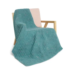 Manta Textura de Espigas Patrón en Crochet Gratis