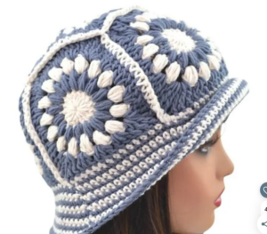 Patrón Gratis Bucket Granny Flor Afgana en Crochet