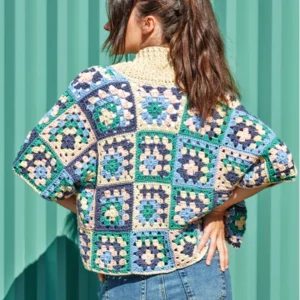 Patrón Gratis Cárdigan Galaxia de Grannys en Crochet