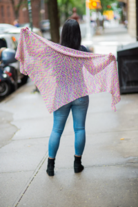 Patrón Gratis Chal Matiz Retro en Crochet