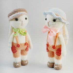 Patrón Gratis Los Hermanos Conejo en Amigurumi