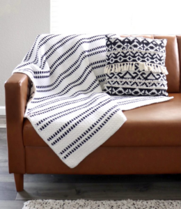 Patrón Gratis Manta Destello de Lunares en Crochet