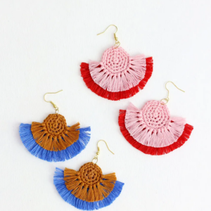 Patrón Gratis Pendientes de Bricolaje en Crochet