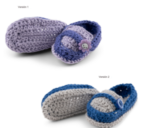 Patrón Zapatillas 2 Modelos para Bebes en Crochet PDF
