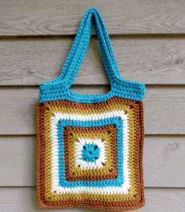 Patrón Gratis Bolso Granny Invertido en Crochet