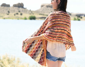 Patrón Gratis Chal Envoltorio Tierra en Crochet