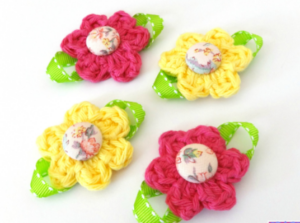 Patrón Gratis Fácil Flor Multifunción en Crochet