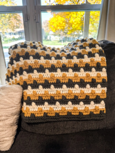 Patrón Gratis Manta Cálido Hogar en Crochet
