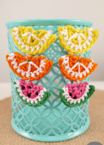 Patrón Gratis Pendientes Tropicales en Crochet