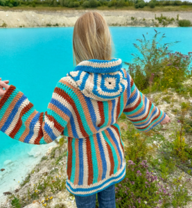 Patrón Gratis Sudadera Rayas Hipster en Crochet