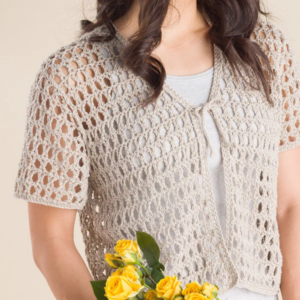 Frescura y Estilo: Cárdigan Atenea en Crochet Patrón Gratis