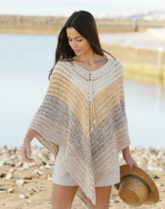 Poncho Paradise en Crochet Patrón Gratis