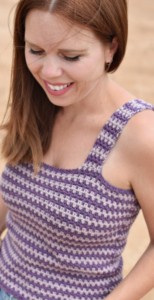 Top en Crochet para Principiantes en Punto Musgo Patrón Gratis