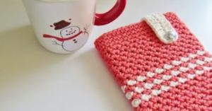 Cómo Tejer una Funda para Móvil en Crochet Patrón Gratis