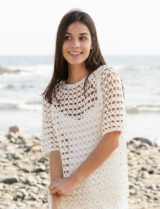 Jersey a Crochet Ligero: Perfecto para los Días Soleados Patrón Gratis