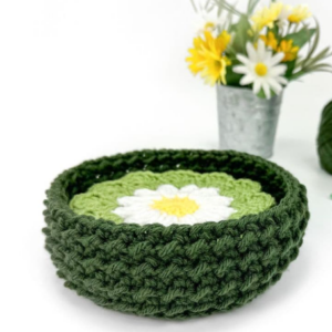 Soporte para Posavasos Margarita: Proyecto de Crochet Elegante y Funcional