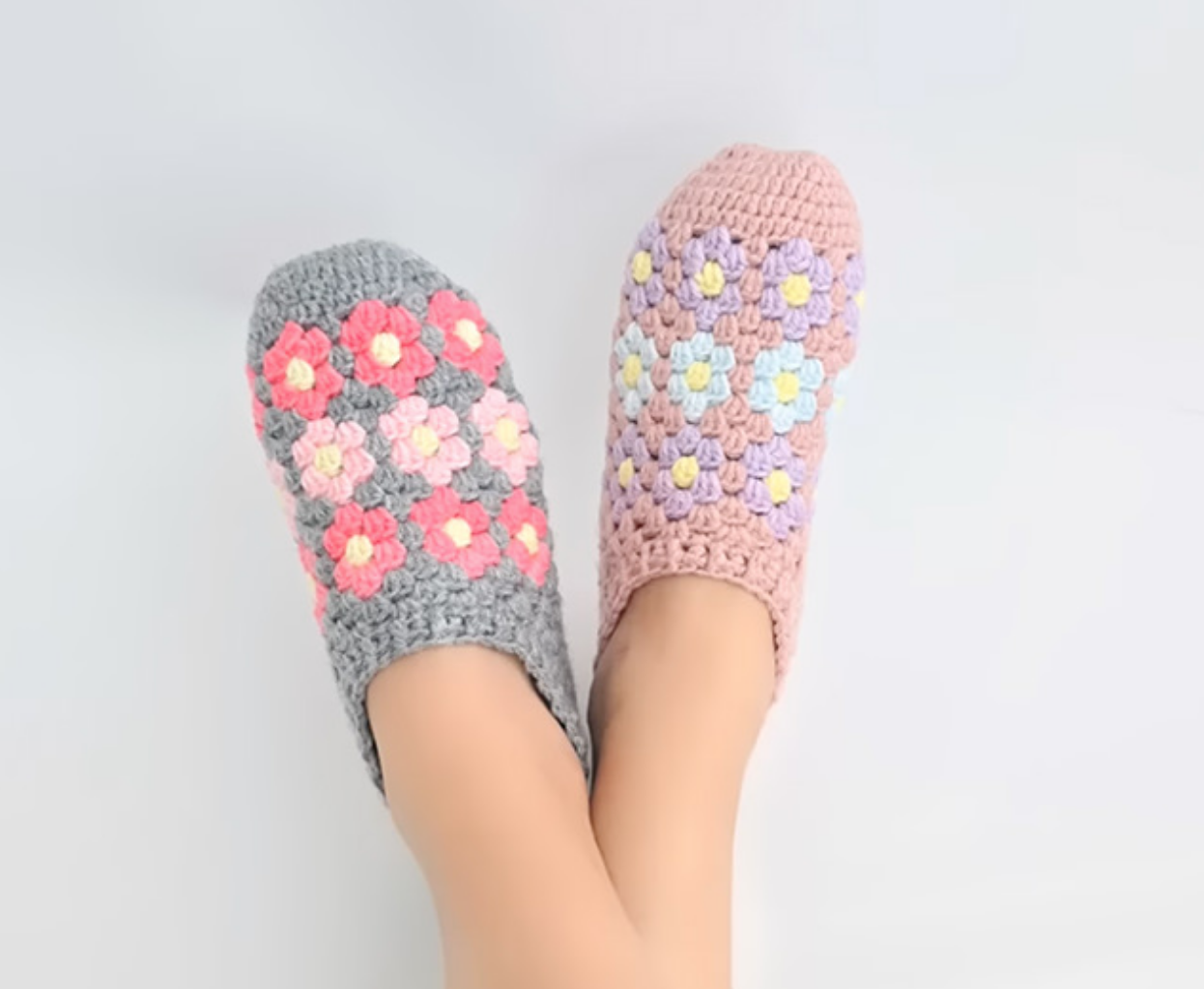¡Diseña y Vende! Pantuflas de Flores Crip Proyecto de Invierno