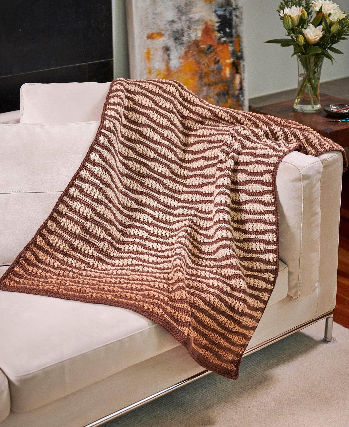 ¡Domina el Arte del Crochet! Manta de Dunas en Crochet PATRÓN