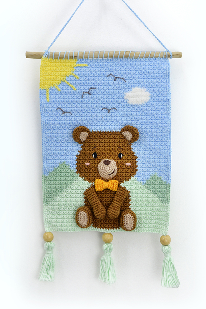 ¡Más que un TAPIZ! Osito Alfred en Crochet PATRÓN GRATIS