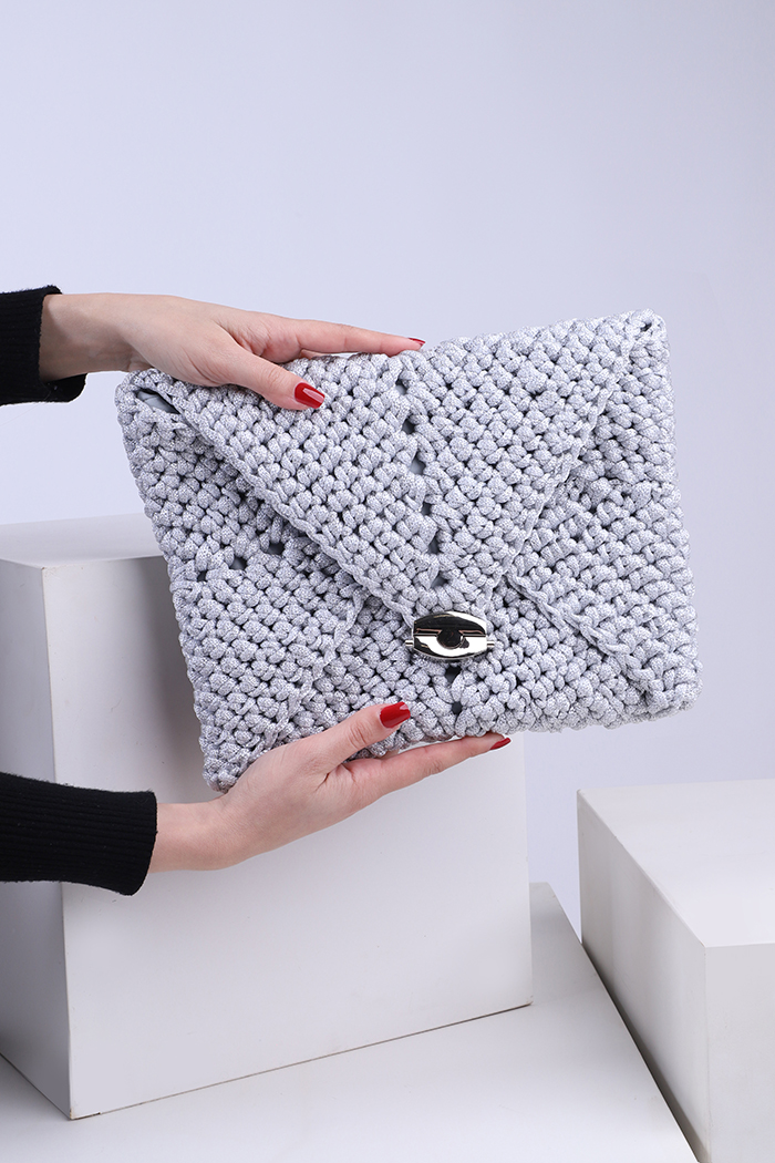 ¡Proyecto FACIL Y RAPIDO! Cartera Clutch de Crochet