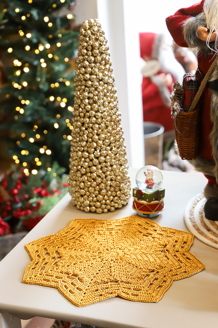 ¡Alerta Glow! Mantel Individual Estrella en Crochet