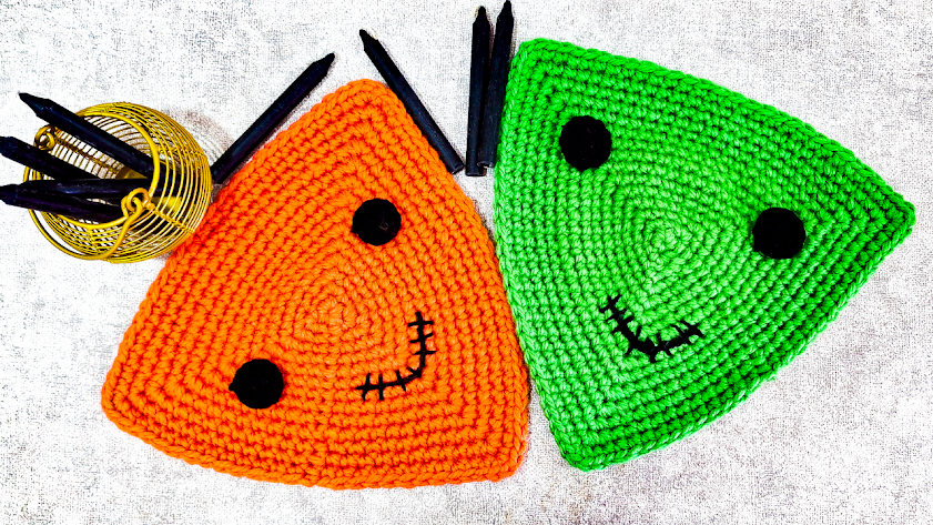 ¡Decora en Minutos! Mantel Monster Halloween en Crochet
