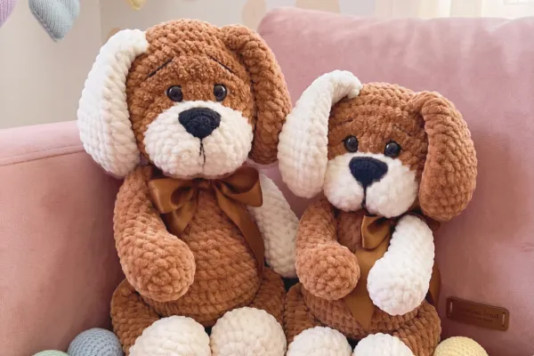 Teje el Perro de Peluche Amigurumi Más Tierno (Patrón Gratis) 🐶🤎🧸