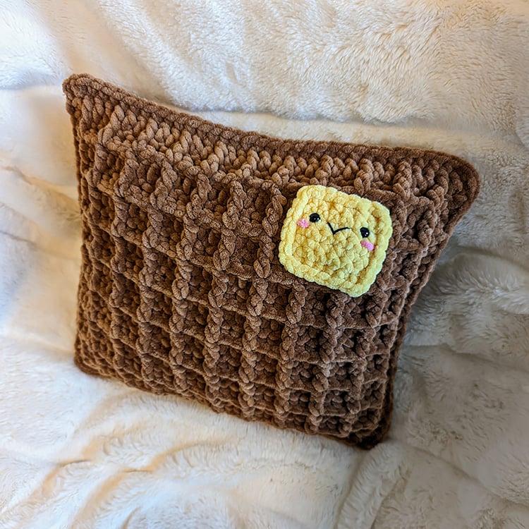 ¡El Cojín Más Kawaii! El Waffle Más Adorable de Internet en Amigurumi