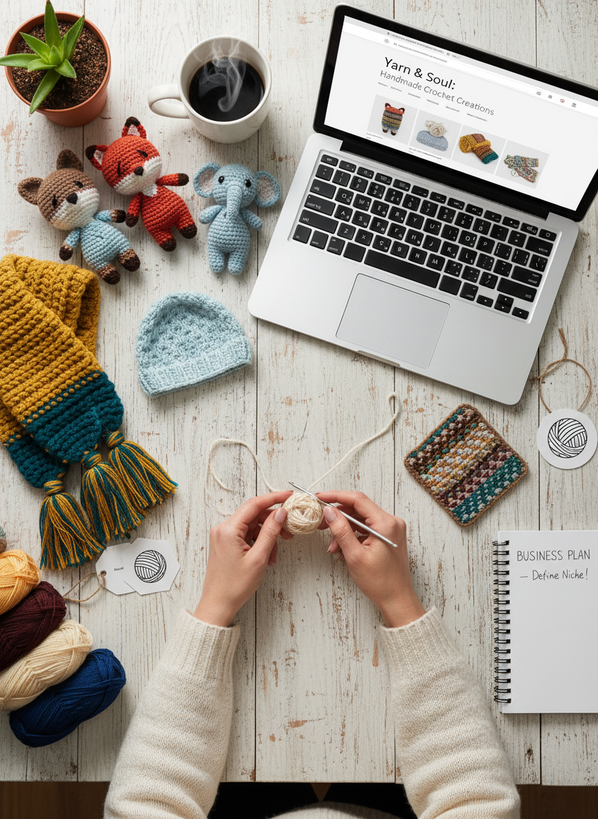 ¡De Hobby a Negocio! Cómo Transformar tu Crochet en una Fuente Real de Ingresos
