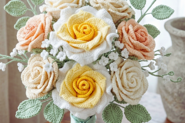 La Rosa de Primavera en Crochet que Nunca se Marchita! PATRÓN GRATIS