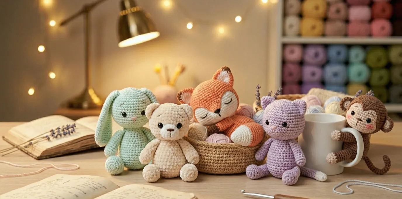 Los 5 Amigurumis más Tiernos de Animales para Tejer ❤️🧶