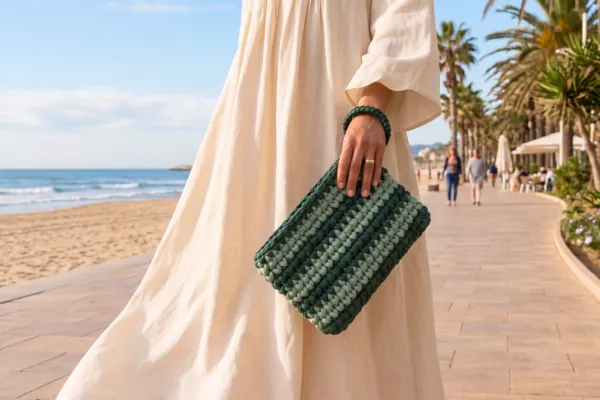Teje la Bolsa de Paseo para Principiantes (Patrón Gratis) 🌴🧶