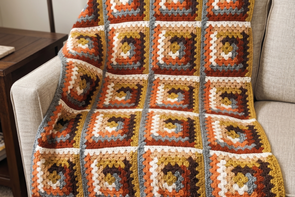 Granny Geométrico en Espiral a Crochet (Patrón Gratis) ☀️🌀