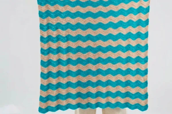 Teje la Mantas Olas Marinas en Crochet (Patron Gratis) 🌊⛱️