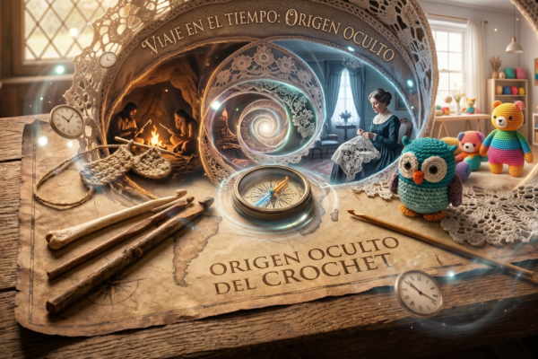 El Origen Oculto del Crochet: De Supervivencia a Arte 📜